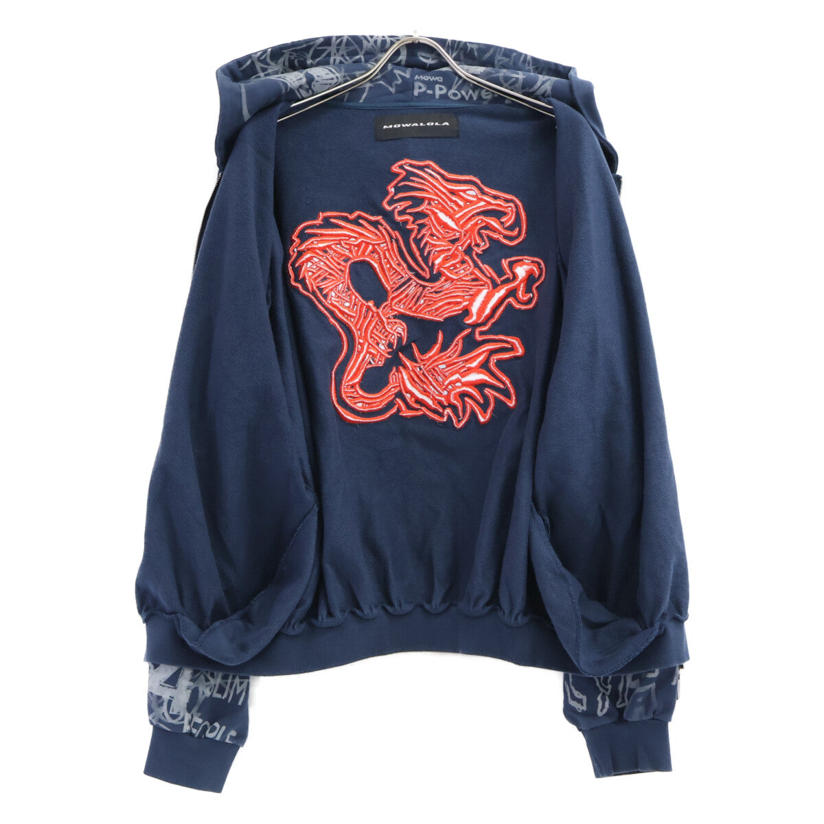 MOWALOLA モワローラ 【美品】Grafitti Track Top&Pants グラフィック ジップアップパーカー/パンツ セットアップ スーツ セットアップ