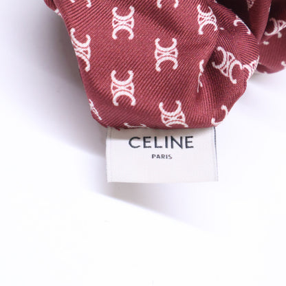 CELINE セリーヌ 【美品】レイユール トリオンフ シュシュ ヘアアクセサリー