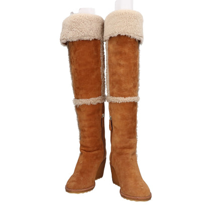 Tory Burch トリーバーチ 7943103992 CASSIUS 75MM TALL WEDGE OVER THE KNEE BOOT ウェッジ ニーハイ ムートンブーツ シューズ