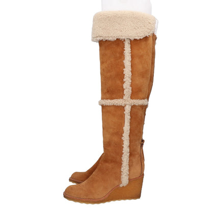 Tory Burch トリーバーチ 7943103992 CASSIUS 75MM TALL WEDGE OVER THE KNEE BOOT ウェッジ ニーハイ ムートンブーツ シューズ