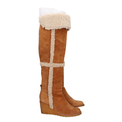 Tory Burch トリーバーチ 7943103992 CASSIUS 75MM TALL WEDGE OVER THE KNEE BOOT ウェッジ ニーハイ ムートンブーツ シューズ