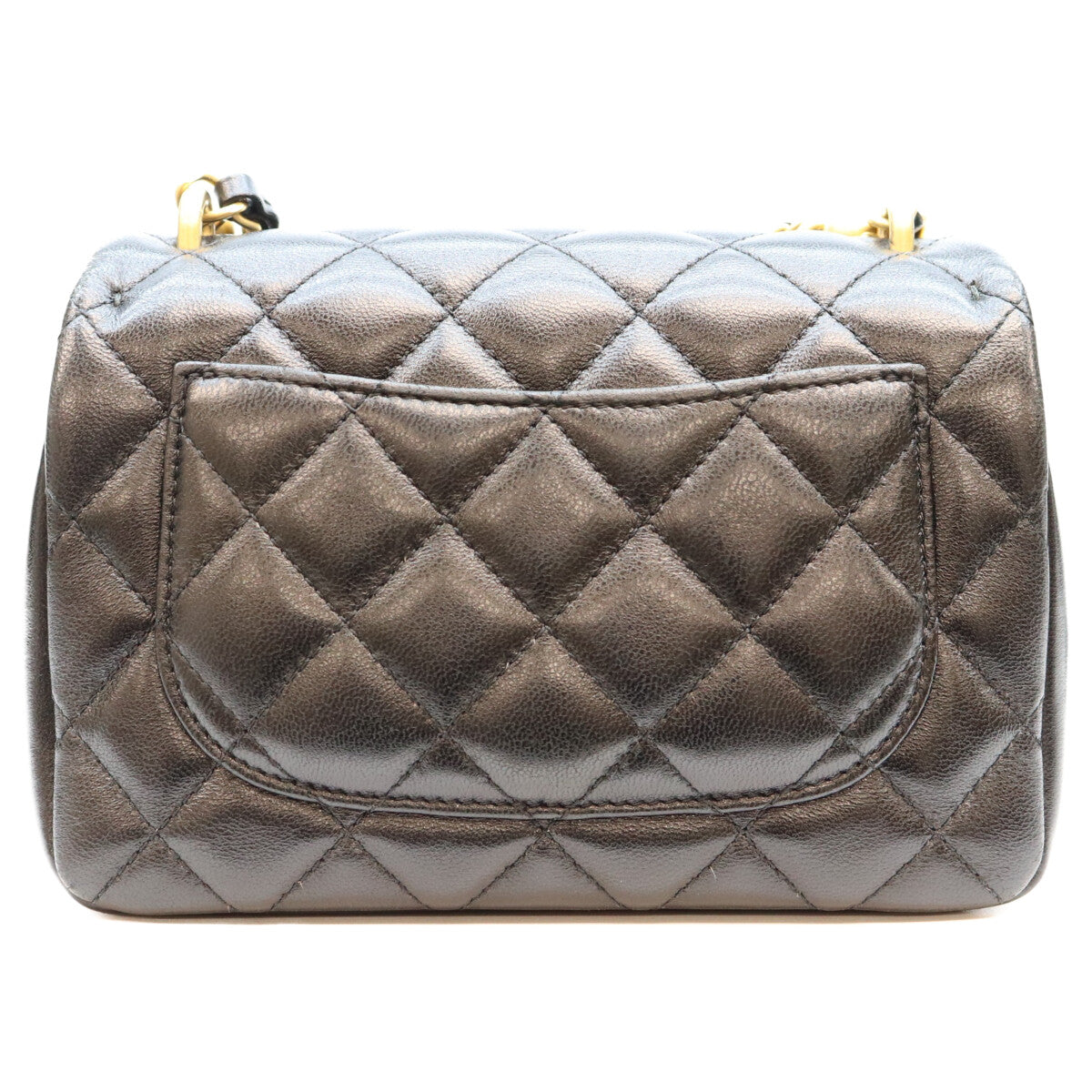 CHANEL シャネル AS4385 黒 ラム G金具 ミニマトラッセ18 パール付きチェーンショルダーバッグ ショルダーバッグ