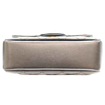 CHANEL シャネル AS4385 黒 ラム G金具 ミニマトラッセ18 パール付きチェーンショルダーバッグ ショルダーバッグ