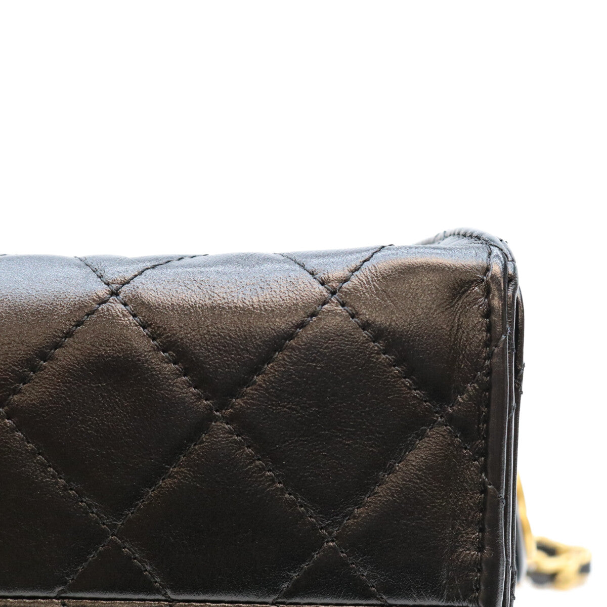 CHANEL シャネル AS5293 黒 シャイニーカーフ G金具 シャネル25スモール ショルダーバッグ ショルダーバッグ