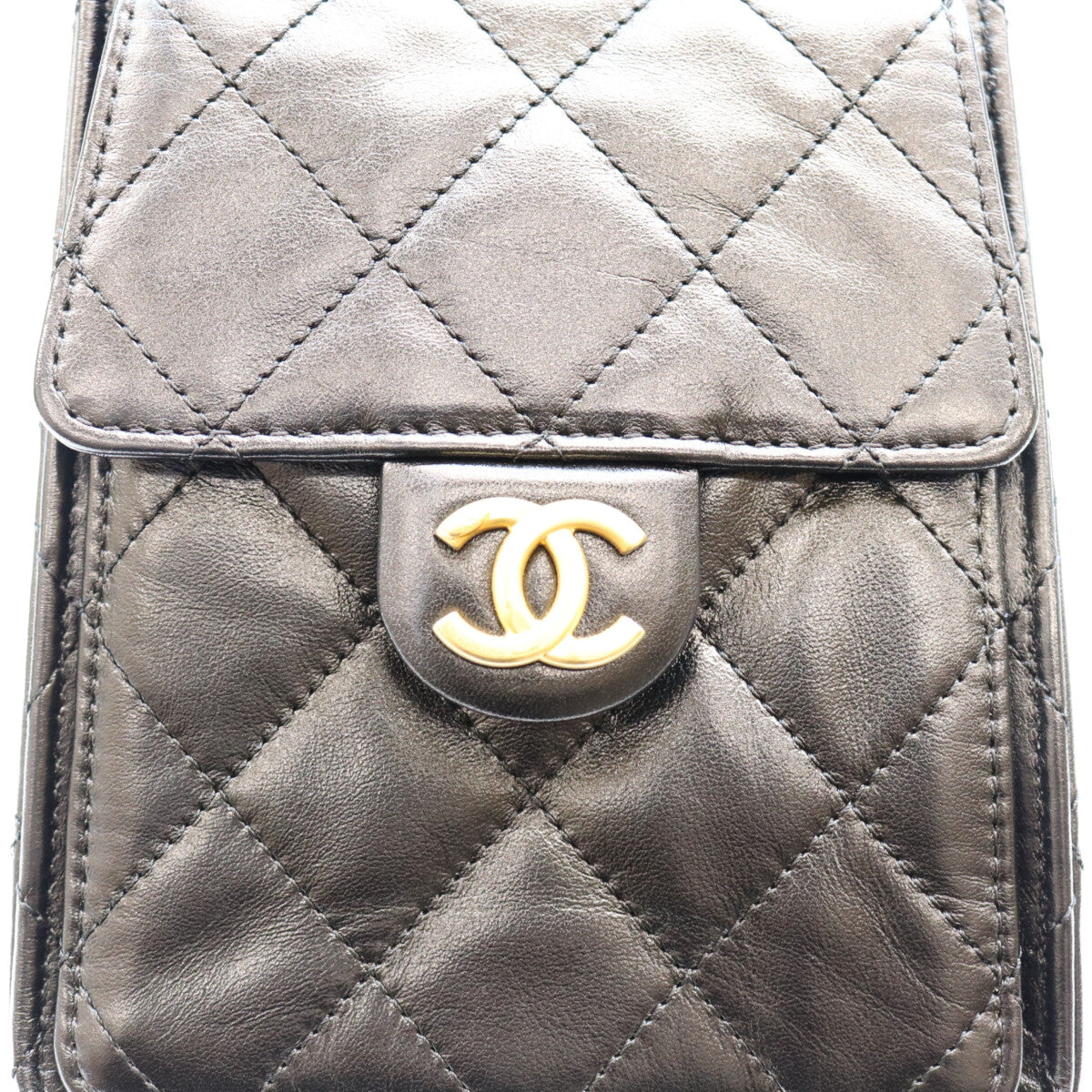 CHANEL シャネル AS5293 黒 シャイニーカーフ G金具 シャネル25スモール ショルダーバッグ ショルダーバッグ