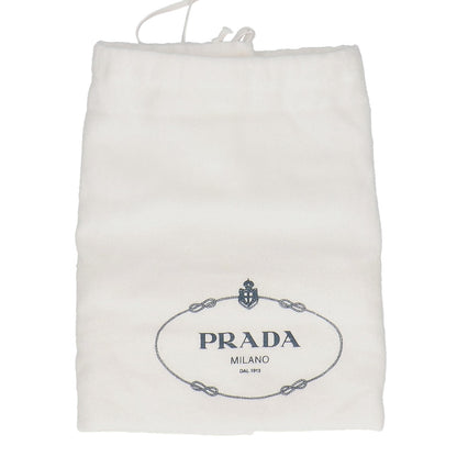PRADA プラダ 新品同様 1BA349 リエゾン ミニ シアリング エコファー x レザー ハンドバッグ