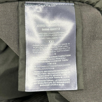 HERNO ヘルノ 24AW JC00021UR リゾート フーデッドブルゾン リブジャージーニット×ナイロン ハイブリッド ジャケット
