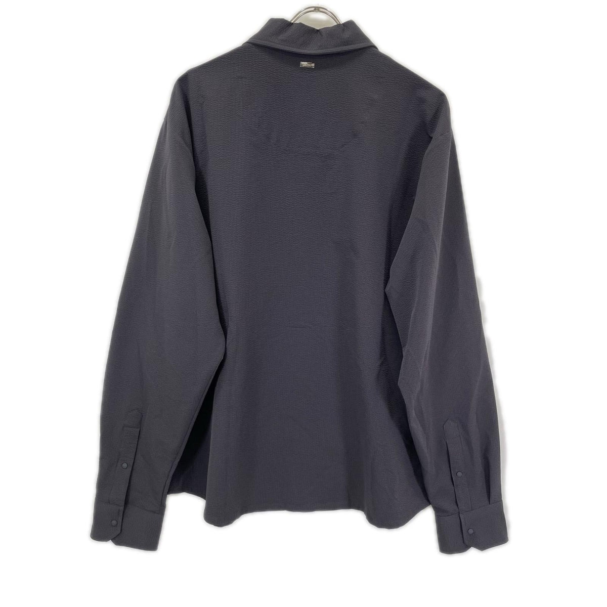 HERNO ヘルノ グレー 超軽量ストレッチシアサッカー シャツアウター トップス