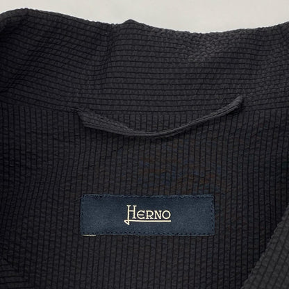 HERNO ヘルノ グレー 超軽量ストレッチシアサッカー シャツアウター トップス