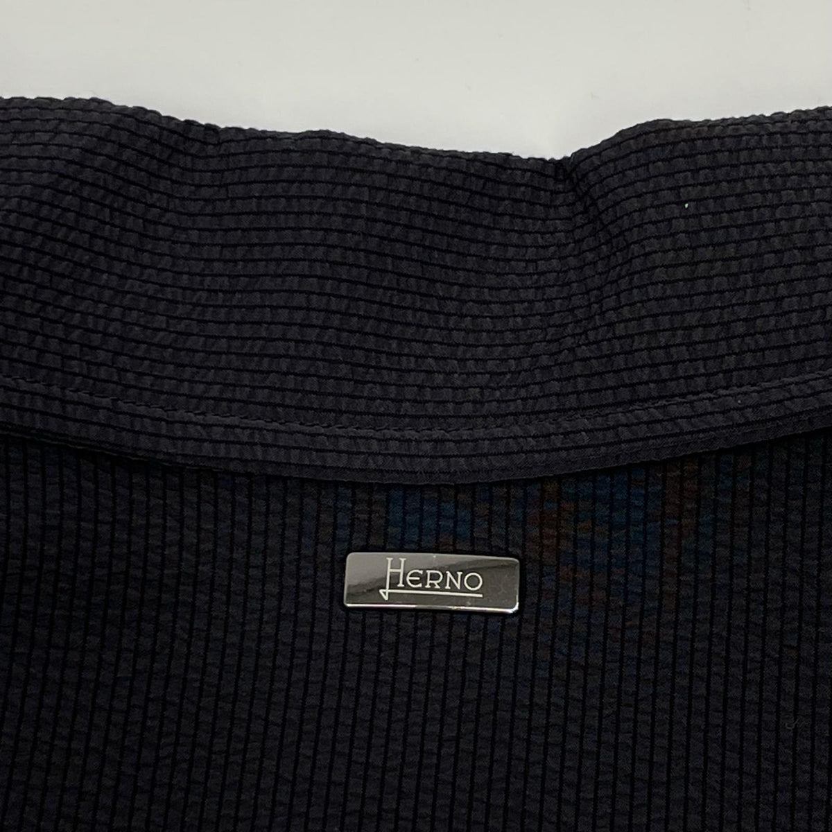 HERNO ヘルノ グレー 超軽量ストレッチシアサッカー シャツアウター トップス