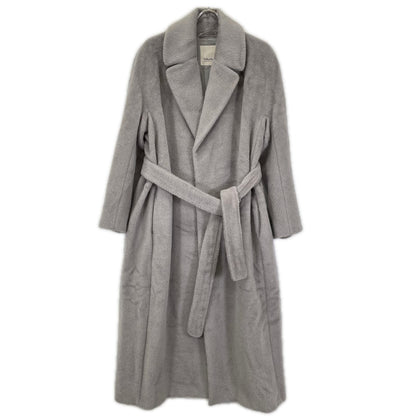 S MaxMara エスマックスマーラ 901614936 グレー アルパカ ウール ベルテッドコート コート