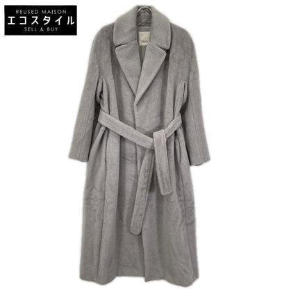 S MaxMara エスマックスマーラ 901614936 グレー アルパカ ウール ベルテッドコート コート