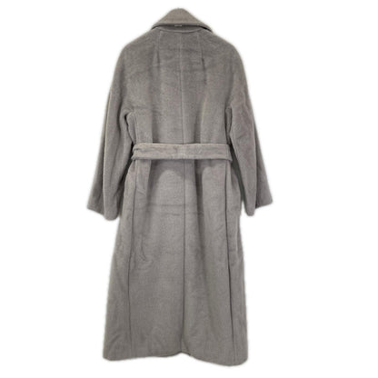 S MaxMara エスマックスマーラ 901614936 グレー アルパカ ウール ベルテッドコート コート