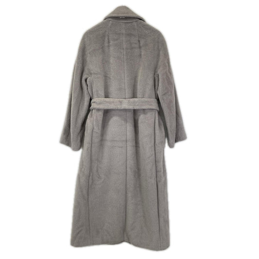 S MaxMara エスマックスマーラ 901614936 グレー アルパカ ウール ベルテッドコート コート