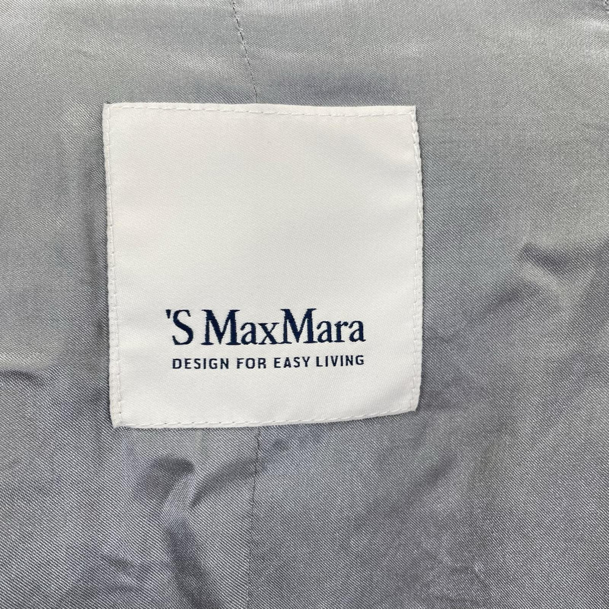 S MaxMara エスマックスマーラ 901614936 グレー アルパカ ウール ベルテッドコート コート