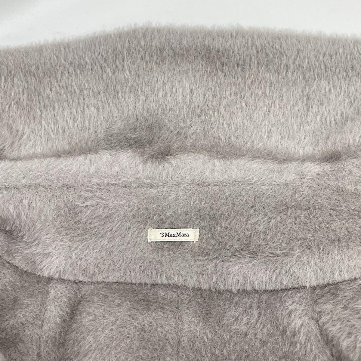 S MaxMara エスマックスマーラ 901614936 グレー アルパカ ウール ベルテッドコート コート
