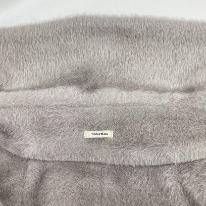 S MaxMara エスマックスマーラ 901614936 グレー アルパカ ウール ベルテッドコート コート