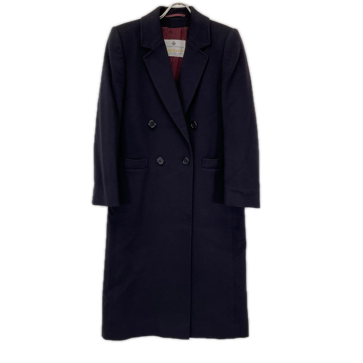 Aquascutum アクアスキュータム ブラック ピュアカシミヤ チェスターコート コート