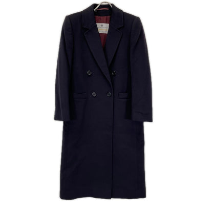 Aquascutum アクアスキュータム ブラック ピュアカシミヤ チェスターコート コート
