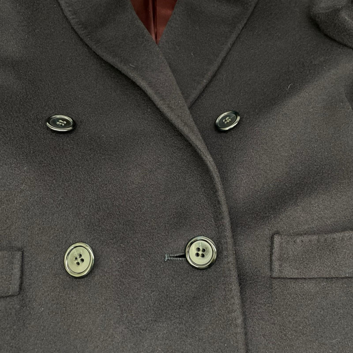 Aquascutum アクアスキュータム ブラック ピュアカシミヤ チェスターコート コート