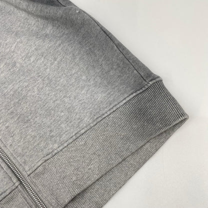 MOWALOLA モワローラ グレー クロップド ジップパーカー トップス