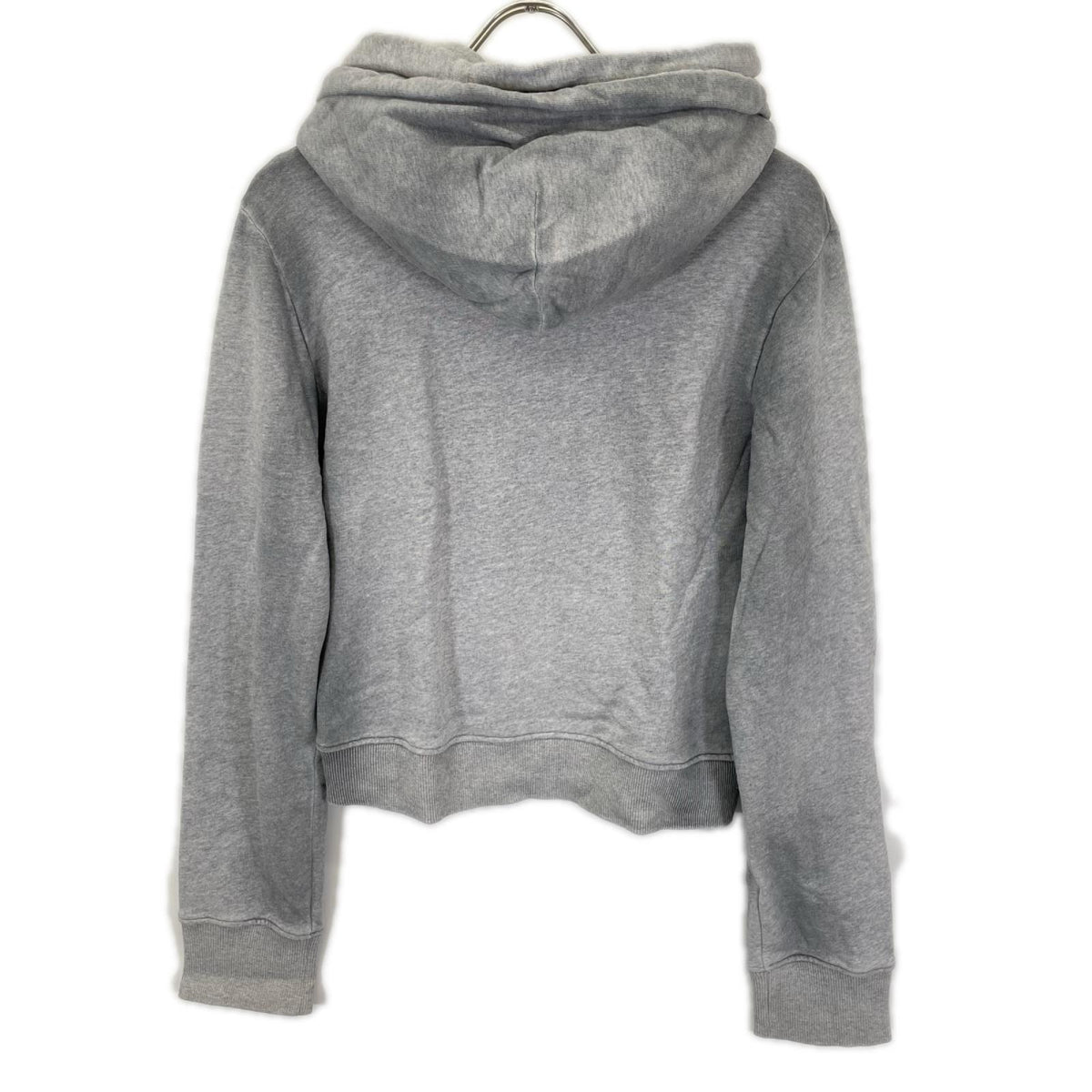 MOWALOLA モワローラ グレー クロップド ジップパーカー トップス