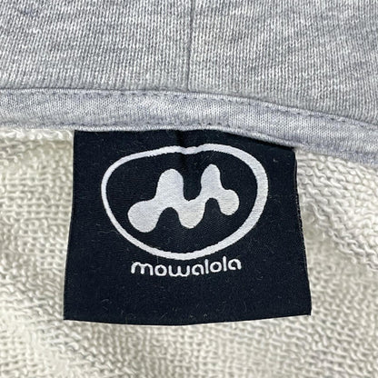 MOWALOLA モワローラ グレー クロップド ジップパーカー トップス