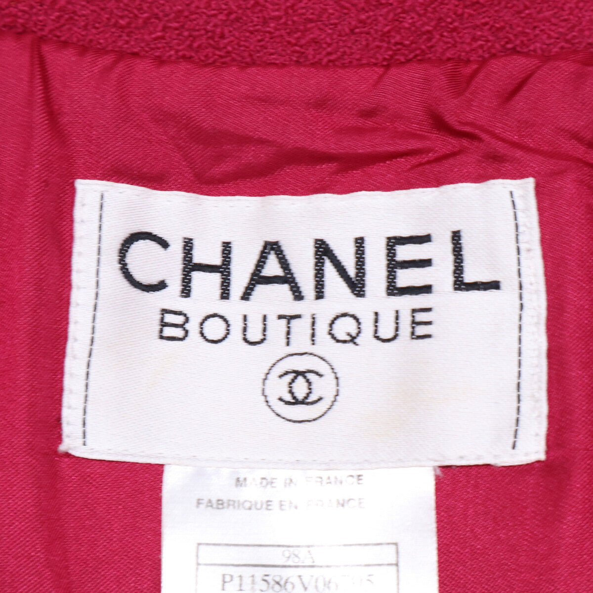 CHANEL シャネル 【国内正規】98A P11586V06795 ココマークボタン ウール シングルジャケット ジャケット