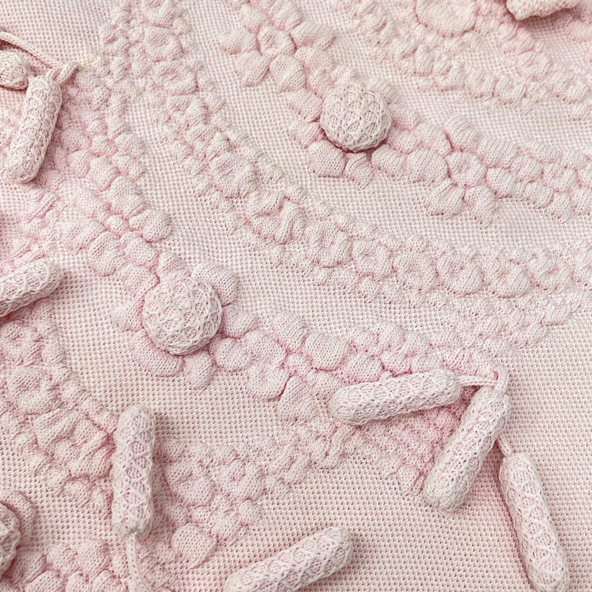 CHANEL シャネル P45382K04771 ピンク リボン刺繍 ニット トップス
