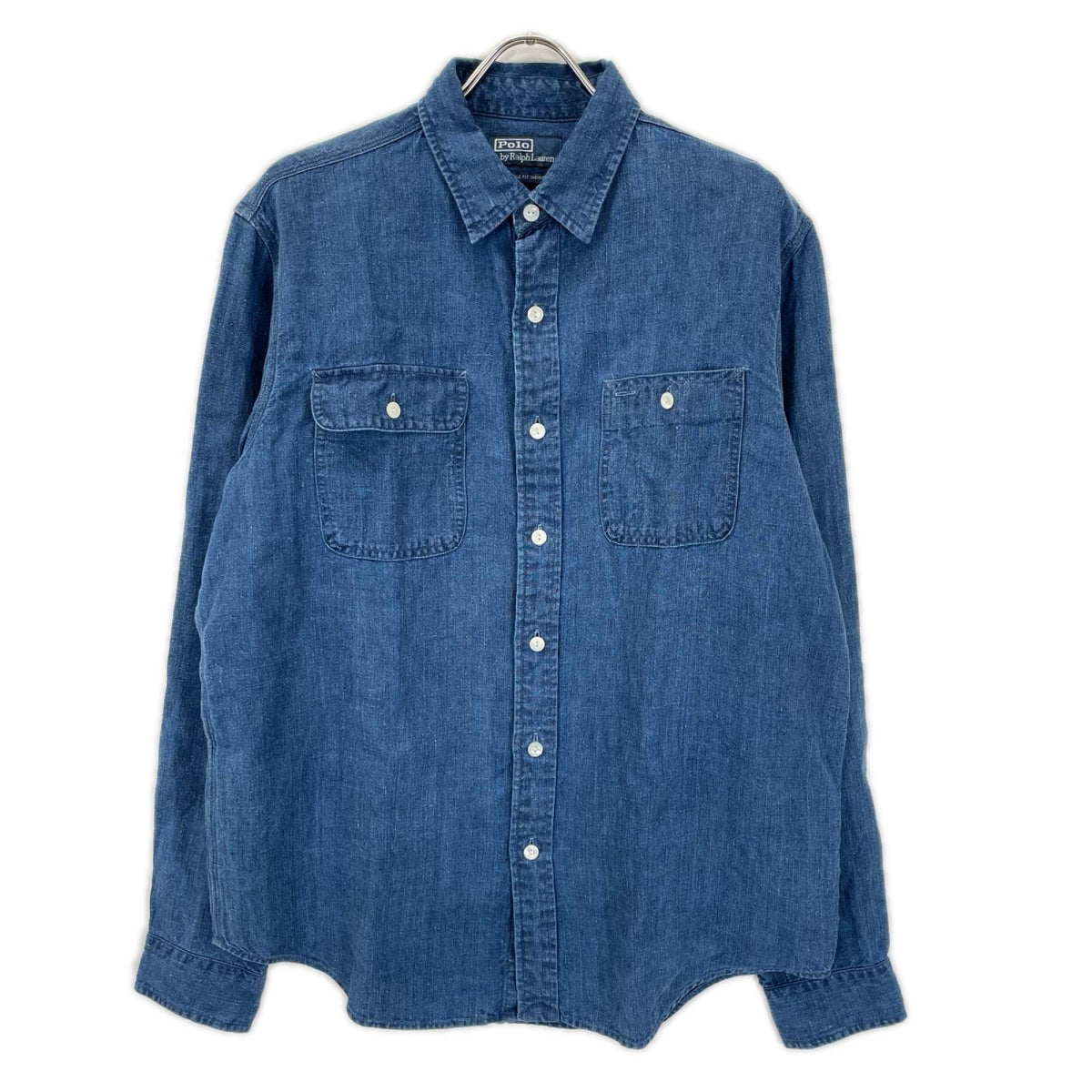 POLObyRalphLauren ポロラルフローレン インディゴ クラシック フィット リネン ワークシャツ トップス