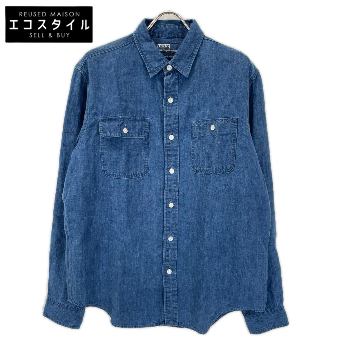 POLObyRalphLauren ポロラルフローレン インディゴ クラシック フィット リネン ワークシャツ トップス