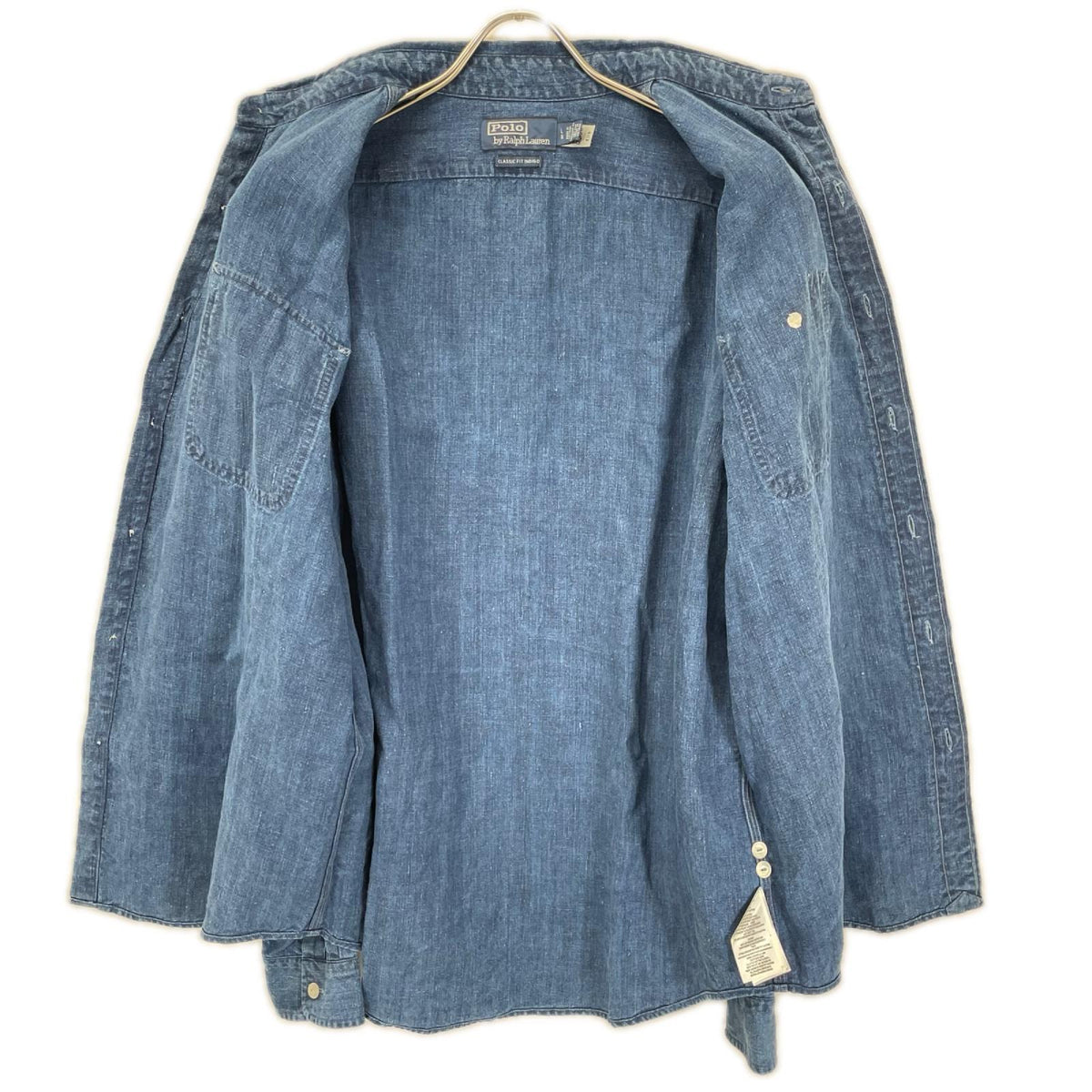POLObyRalphLauren ポロラルフローレン インディゴ クラシック フィット リネン ワークシャツ トップス