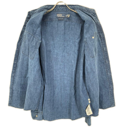 POLObyRalphLauren ポロラルフローレン インディゴ クラシック フィット リネン ワークシャツ トップス