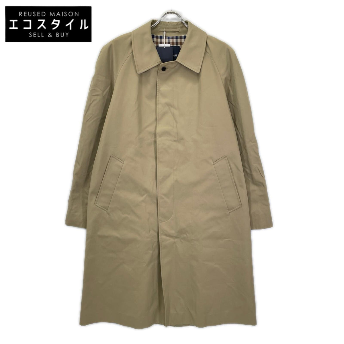 Aquascutum アクアスキュータム 2225551101 ベージュ U.K FILEY CLASSIC ステンカラーコート コート