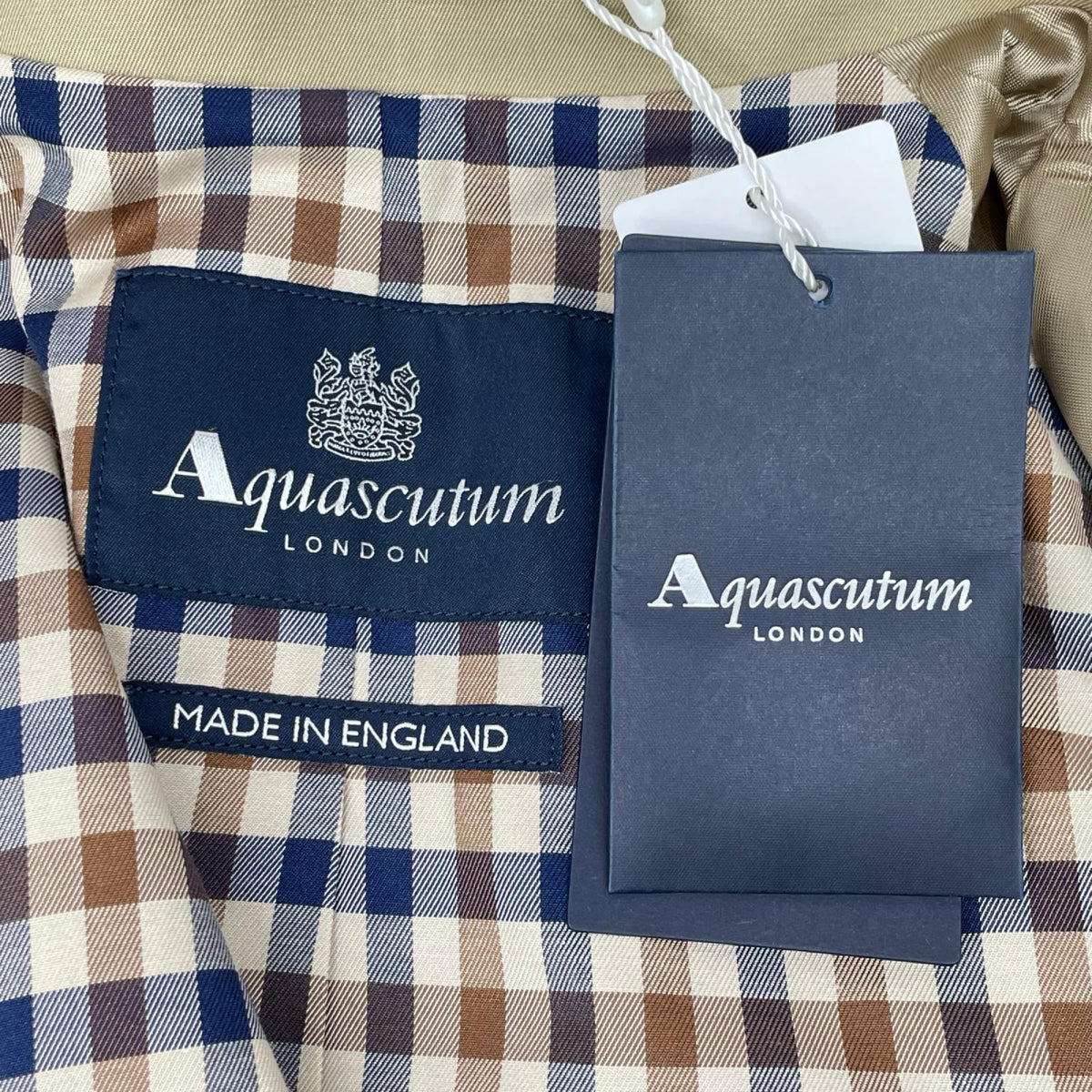 Aquascutum アクアスキュータム 2225551101 ベージュ U.K FILEY CLASSIC ステンカラーコート コート