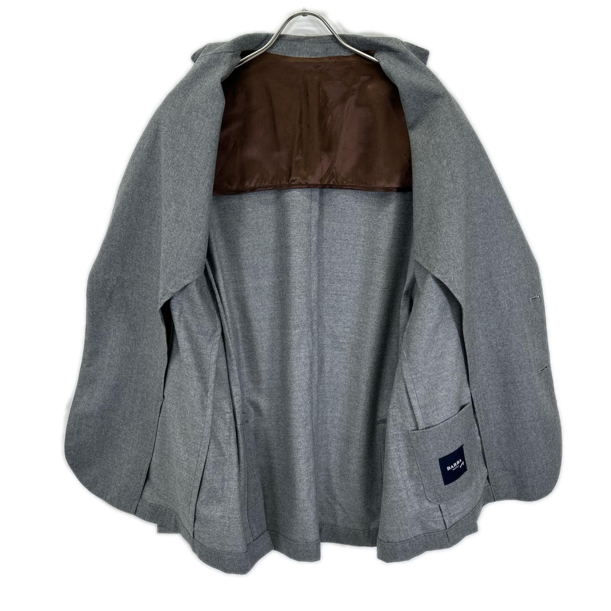 BARBA バルバ グレー EASYJ テーラードジャケット ジャケット