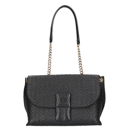 LOEWE ロエベ リピートアナグラム アベニュー エンボス チェーン ショルダーバッグ