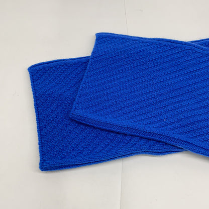 2-0035-6-02-028 Blue Diagonal Pattern Pullover Knit Top 38 Women's
