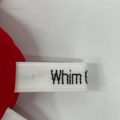 Whim Gazette ウィムガゼット WGZ1041501A0003 レッド シルクフレアスカート スカート 36