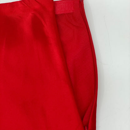 Whim Gazette ウィムガゼット WGZ1041501A0003 レッド シルクフレアスカート スカート 36