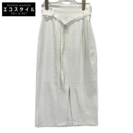 La boutique BonBon La boutique bonbon LBZ1041501A0003 白色 带腰带修身半身裙 半身裙 36 女式