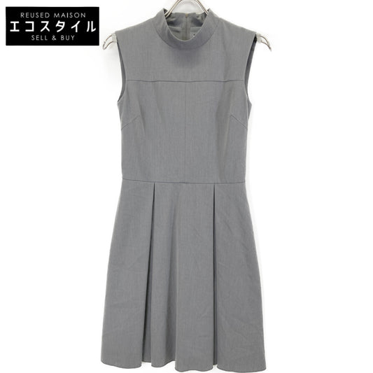 FOXEY NEW YORK Faille Pleat Fit and Flare Sleeveless Dress