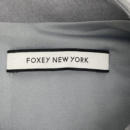 FOXEY NEW YORK Faille Pleat Fit and Flare Sleeveless Dress