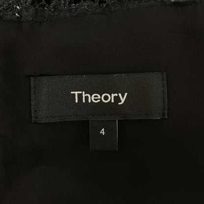Theory セオリー 01-9905580-050-704 ﾌﾞﾗｯｸ ﾚｰｽ ﾜﾝﾋﾟｰｽ ワンピース 4 レディース