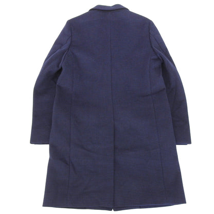green label relaxing グリーンレーベルリラクシング 美品 S100 ショートビーバー チェスター コート ブラック×ブルー S 3225-139-3271 コート