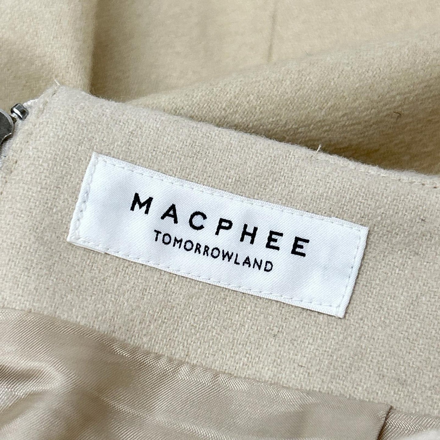 MACPHEE Macphee 24年款 12-05-44-05301 羊毛尼龙法兰绒 I字窄身半身裙 半身裙 34