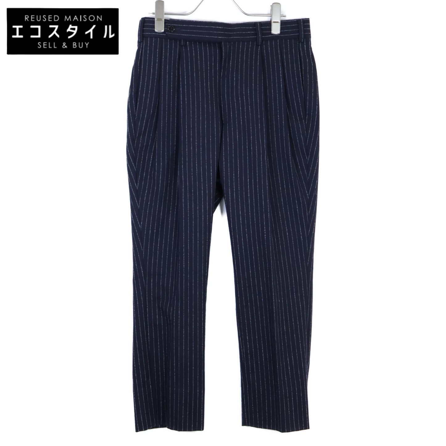 JOHN LAWRENCE SULLIVAN John Lawrence Sullivan 2B010 13-05 Navy Stripe Slacks Bottoms 34 Women's