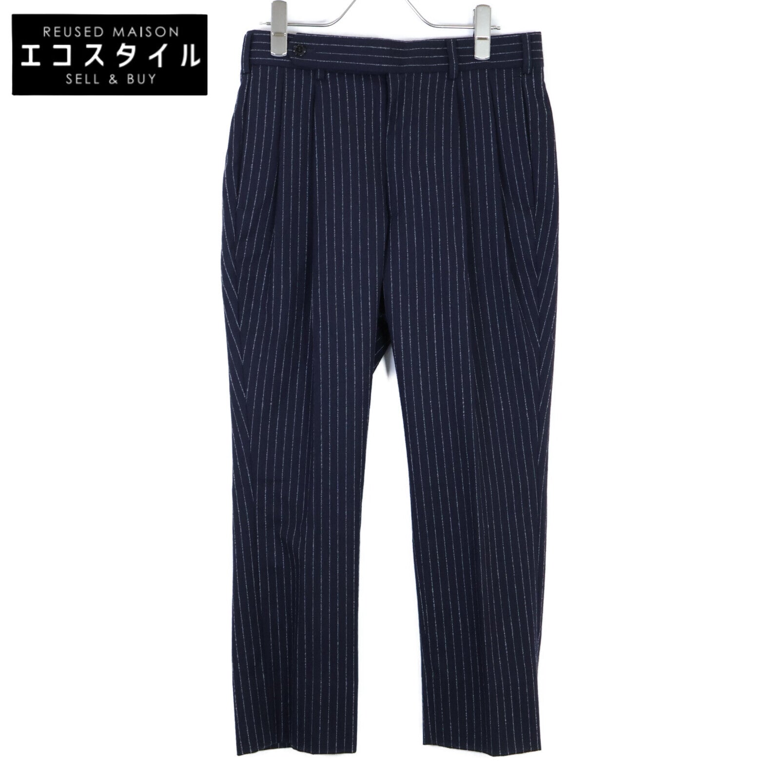 JOHN LAWRENCE SULLIVAN John Lawrence Sullivan 2B010 13-05 Navy Stripe Slacks Bottoms 34 Women's
