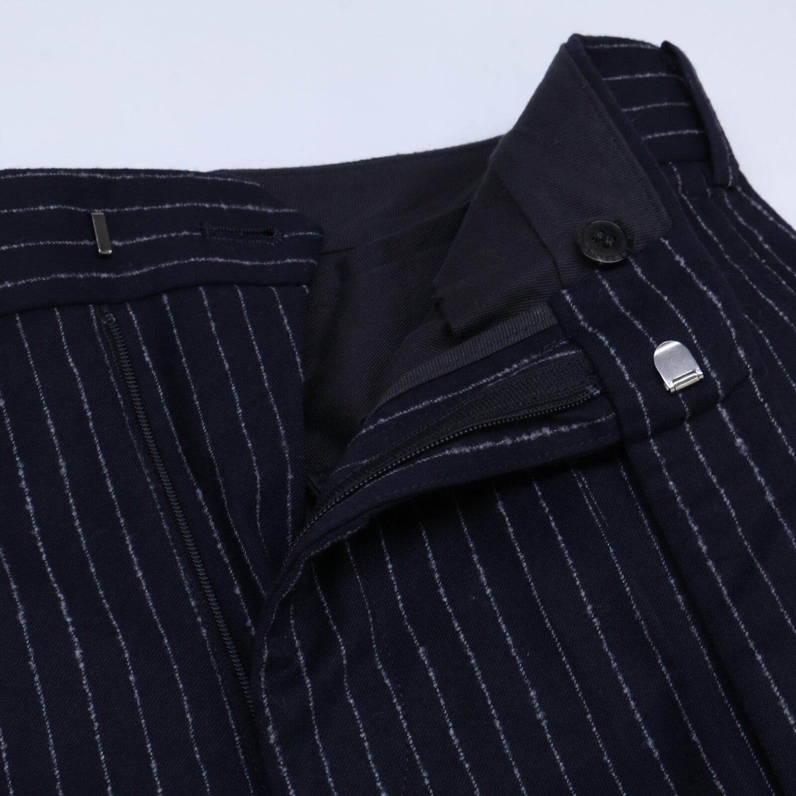 JOHN LAWRENCE SULLIVAN John Lawrence Sullivan 2B010 13-05 Navy Stripe Slacks Bottoms 34 Women's