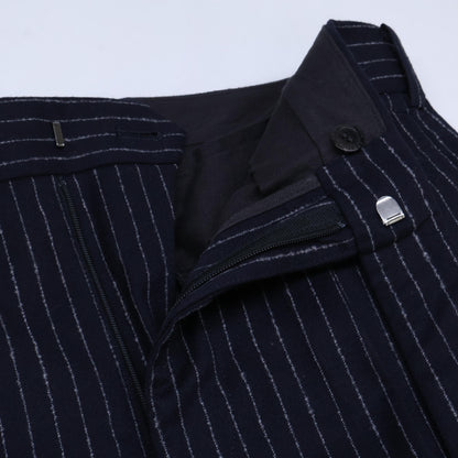 JOHN LAWRENCE SULLIVAN John Lawrence Sullivan 2B010 13-05 Navy Stripe Slacks Bottoms 34 Women's